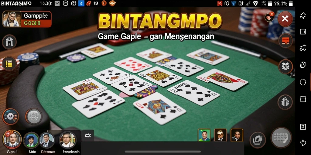 Tampilan gameplay BINTANGMPO yang menarik dan seru.