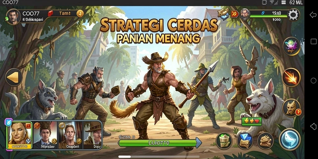 Screenshot gameplay COO77 menampilkan aksi strategis yang menarik.
