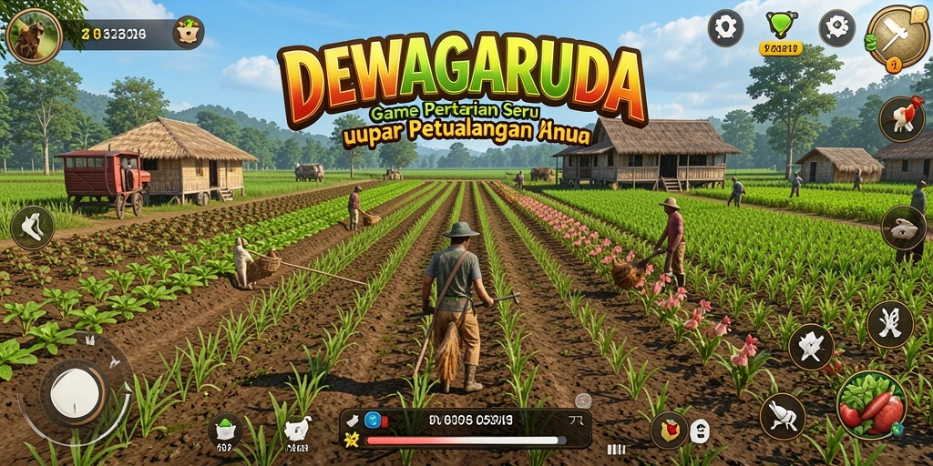 Tampilan gameplay seru dan interaktif di DEWAGARUDA.