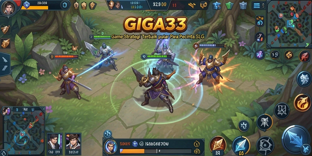 Tampilan gameplay GIGA33 dengan strategi SLG yang mendalam.