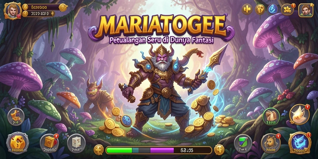 Tampilan gameplay MARIATOGEL yang mendebarkan dalam petualangan.