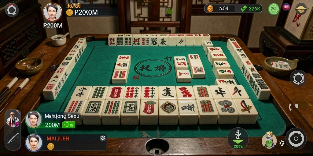 Tampilan permainan Mahjong yang menarik dan menantang di P200M.