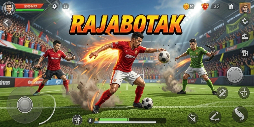 Tampilan menarik dari gameplay RAJABOTAK yang penuh aksi.