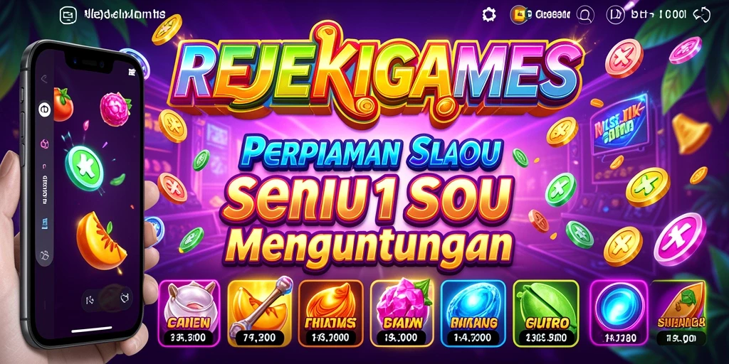 Screenshot gameplay REJEKIGAMES menunjukkan grafis slot yang memukau.