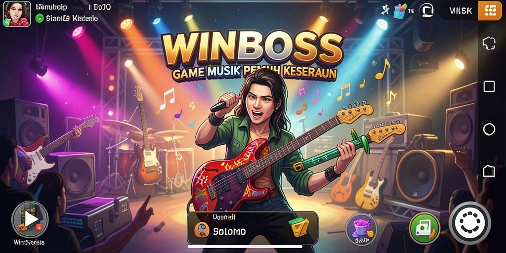 Gameplay WINBOSS yang menakjubkan dengan lagu-lagu populer.